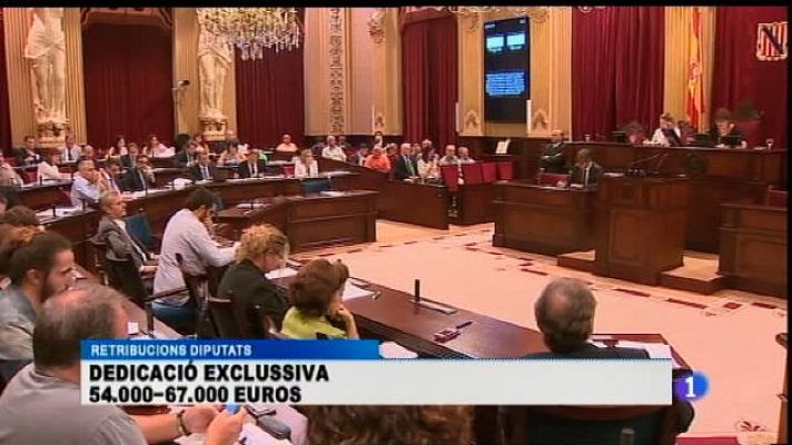 Informatiu Balear - El Parlament aprova un nou sistema de retribucions pels diputats sense el suport de l'oposició
