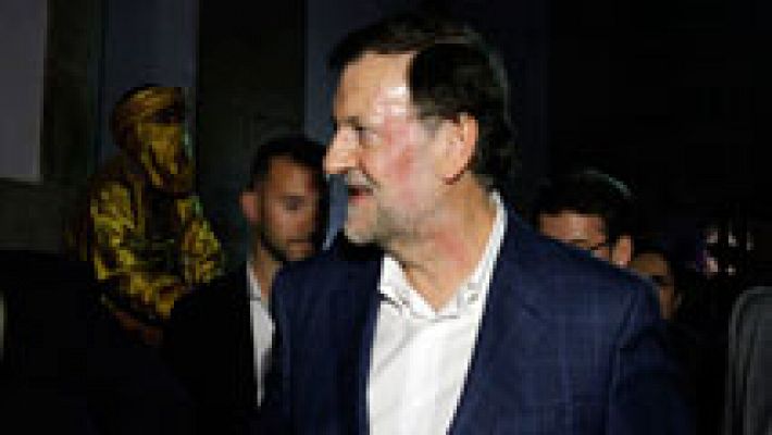 Telediario 1 - Rajoy, agredido por un joven durante un paseo por Pontevedra