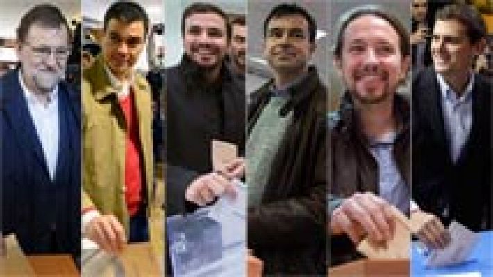 Los líderes de los principales partidos ya han votado