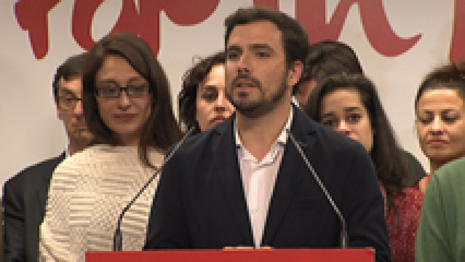 El candidato de Unidad Popular a la presidencia del Gobierno, Alberto Garzón, ha reconocido la derrota en estas elecciones generales al no haber conseguido formar grupo propio en el Congreso, tal como esperaban, y tampoco se ha logrado el objetivo de