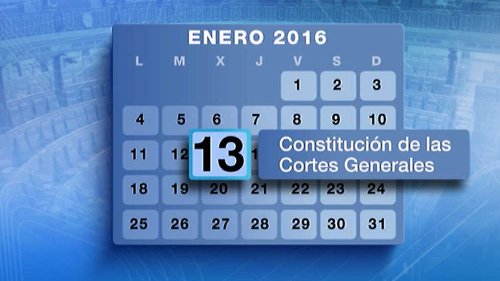 El Parlamento se constituirá el próximo 13 de enero