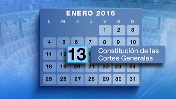 Telediario 1 - El Parlamento se constituirá el próximo 13 de enero