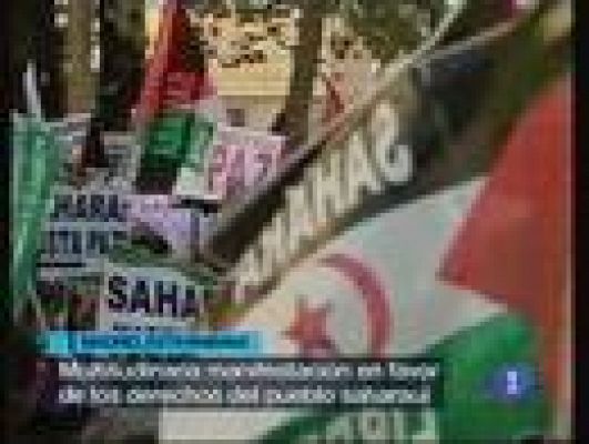 Manifestación a favor del Sáhara