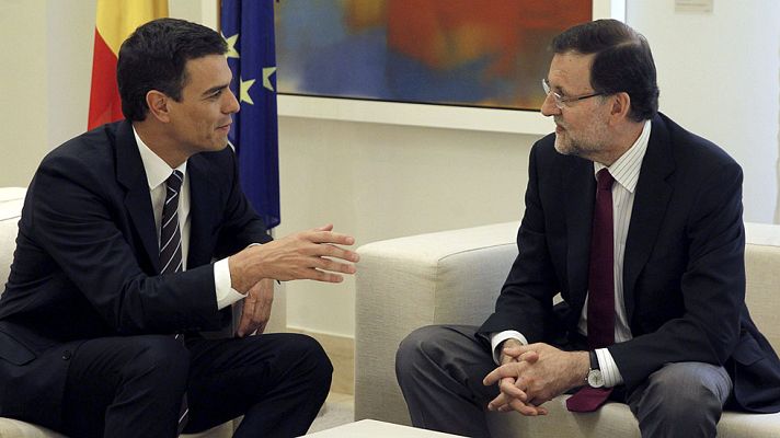 Telediario 1 - Mariano Rajoy y Pedro Sánchez se reúnen este miércoles en el Palacio de la Moncloa