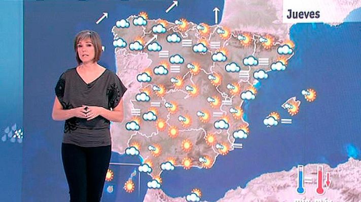 El tiempo - Cielo nuboso y sin lluvias en el noroeste