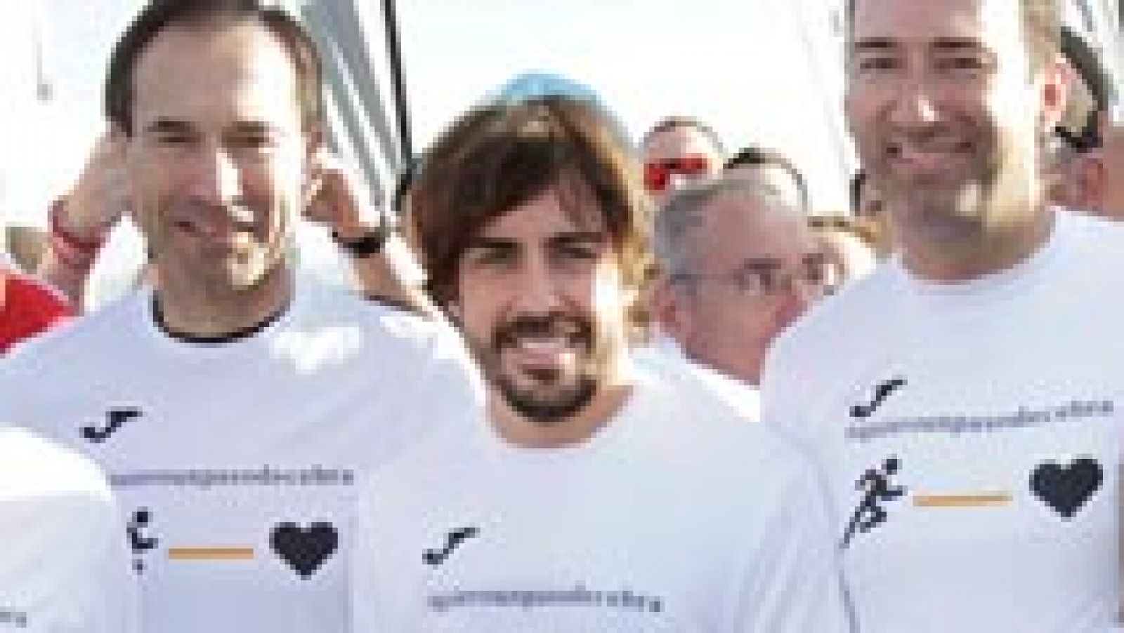 Telediario 1: Fernando Alonso muestra su versión solidaria | RTVE Play