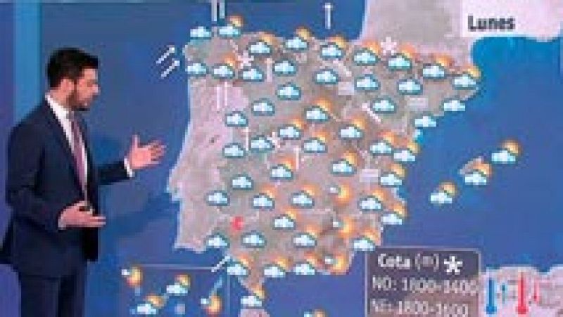 La borrasca que entra por el oeste traerá nubes, viento y oleaje