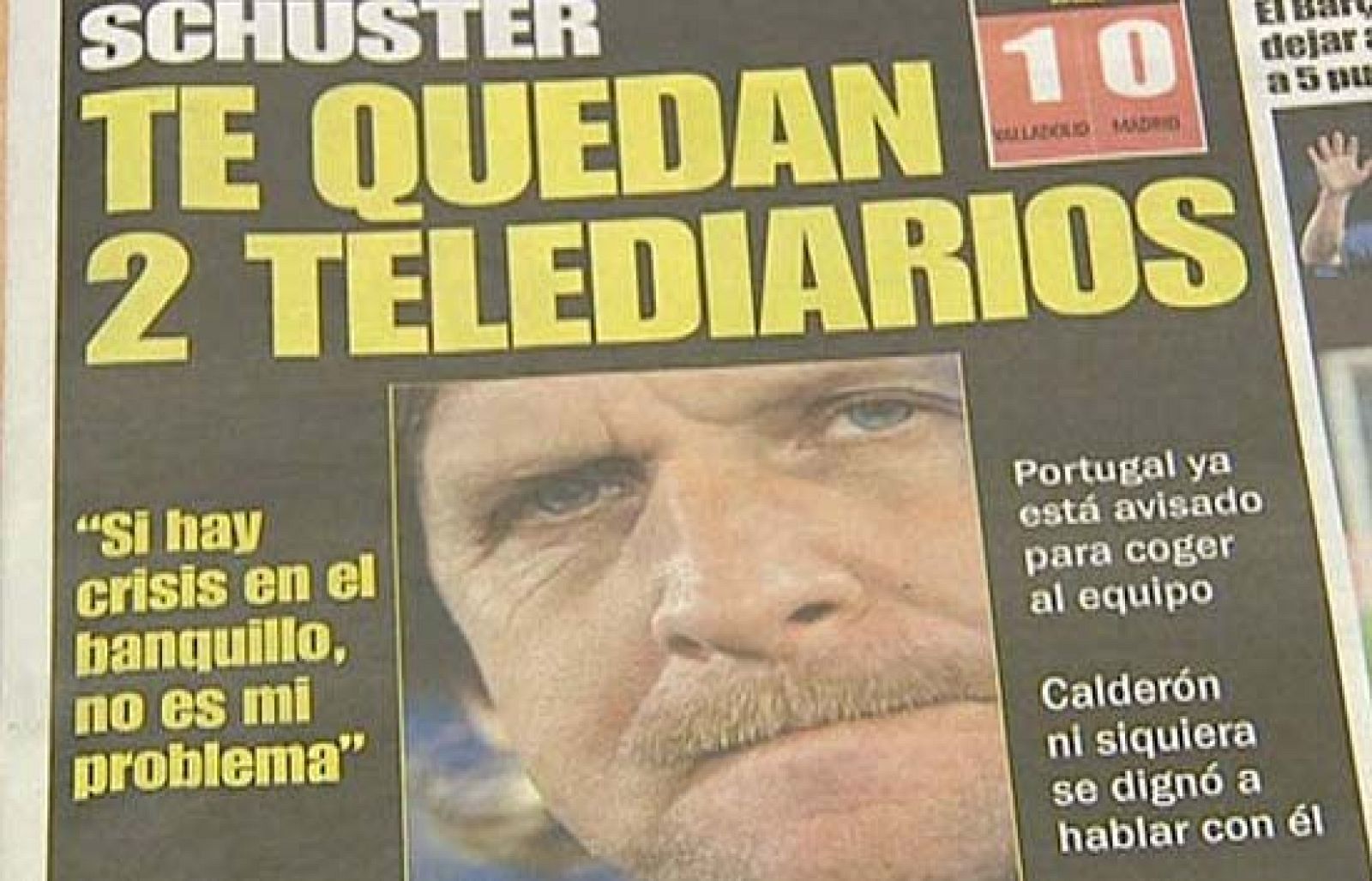 Schuster está entre la espada y la pared. Todos los diarios deportivos piden la cabeza del alemán y su sitio en el banquillo cada hora que pasa peligra un poco más.