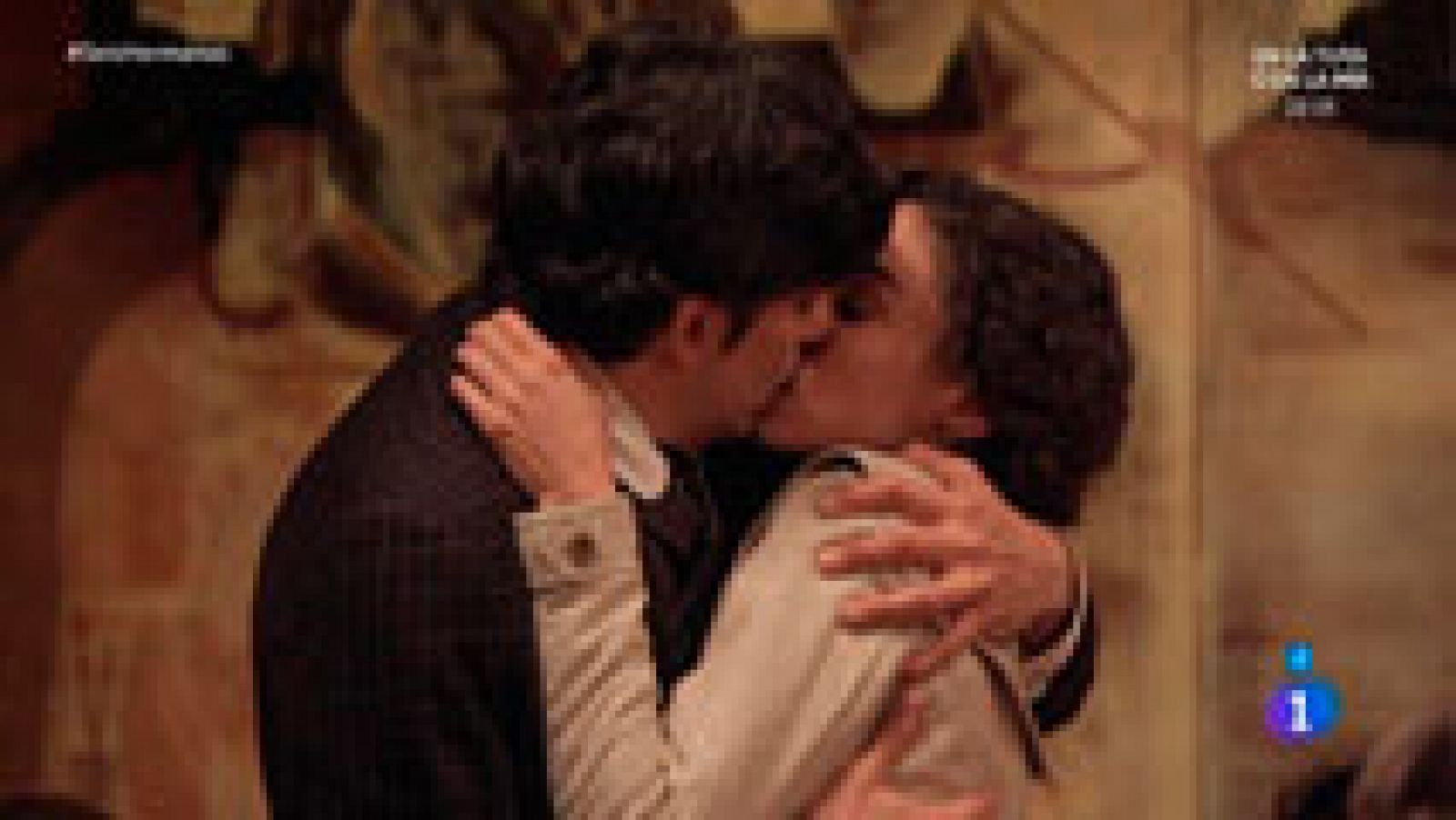 Seis Hermanas - Víctor Dumas besa a Celia