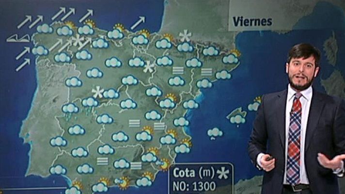 El tiempo - Lluvias en gran parte del norte peninsular