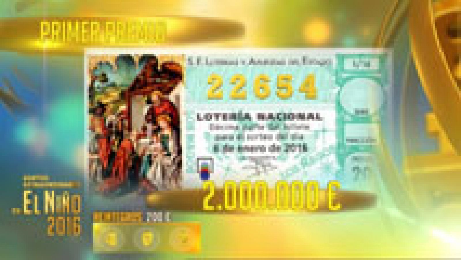 El 22.654, primer premio de loteria de El Niño | RTVE.es