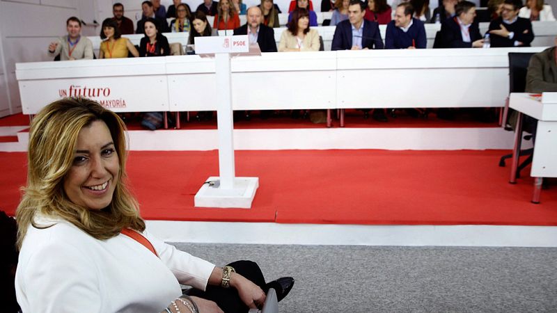 Susana Díaz da su "apoyo" a Sánchez para conformar una "alternativa" de izquierdas