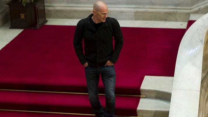 Telediario 1 - El secretismo rodea las negociaciones entre Junts pel sí y la CUP para la investidura