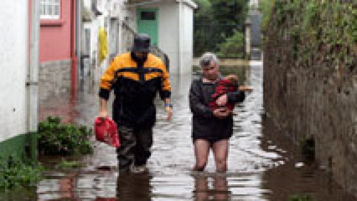 Varias localidades de Galicia en alerta por inundaciones debido al temporal de lluvias