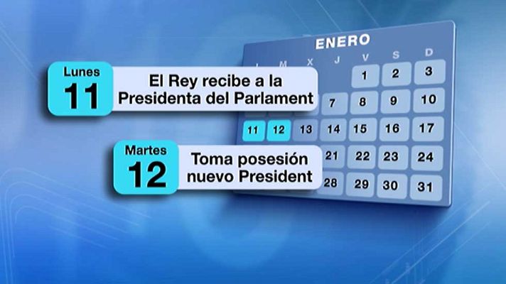 Telediario 1 - Carme Forcadell comunicará mañana al Rey la investidura de Carles Puigdemont