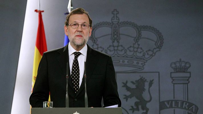 Telediario 1 - Rajoy: "Ni se va a abrir un proceso constituyente, ni se van a crear estructuras al margen de las legítimas"
