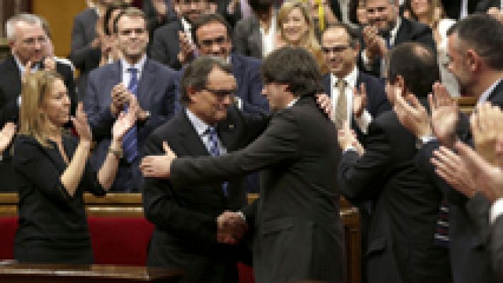 Carles Puigdemont, investido presidente de la Generalitat