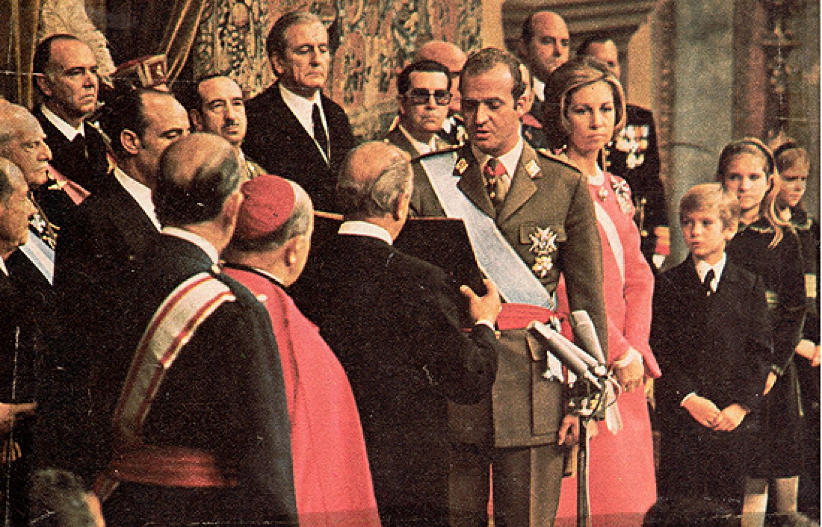 El juramento de Juan Carlos I como rey de España