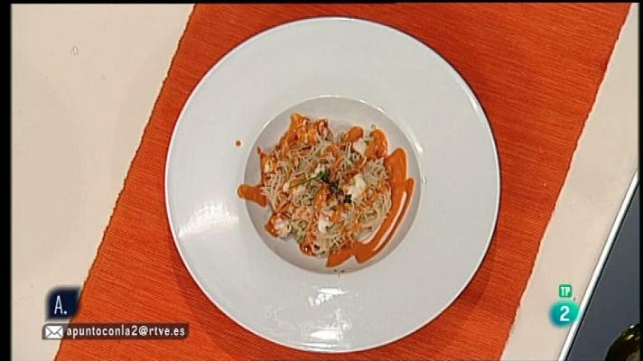 RTVE Cocina - Fideos de arroz con pimientos