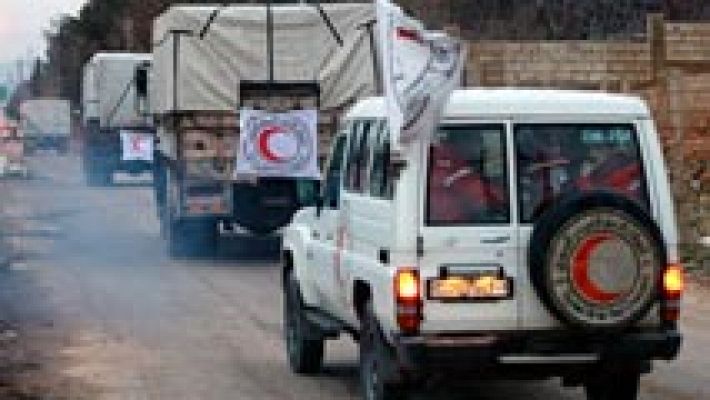 La comida empieza a llegar a Madaya 