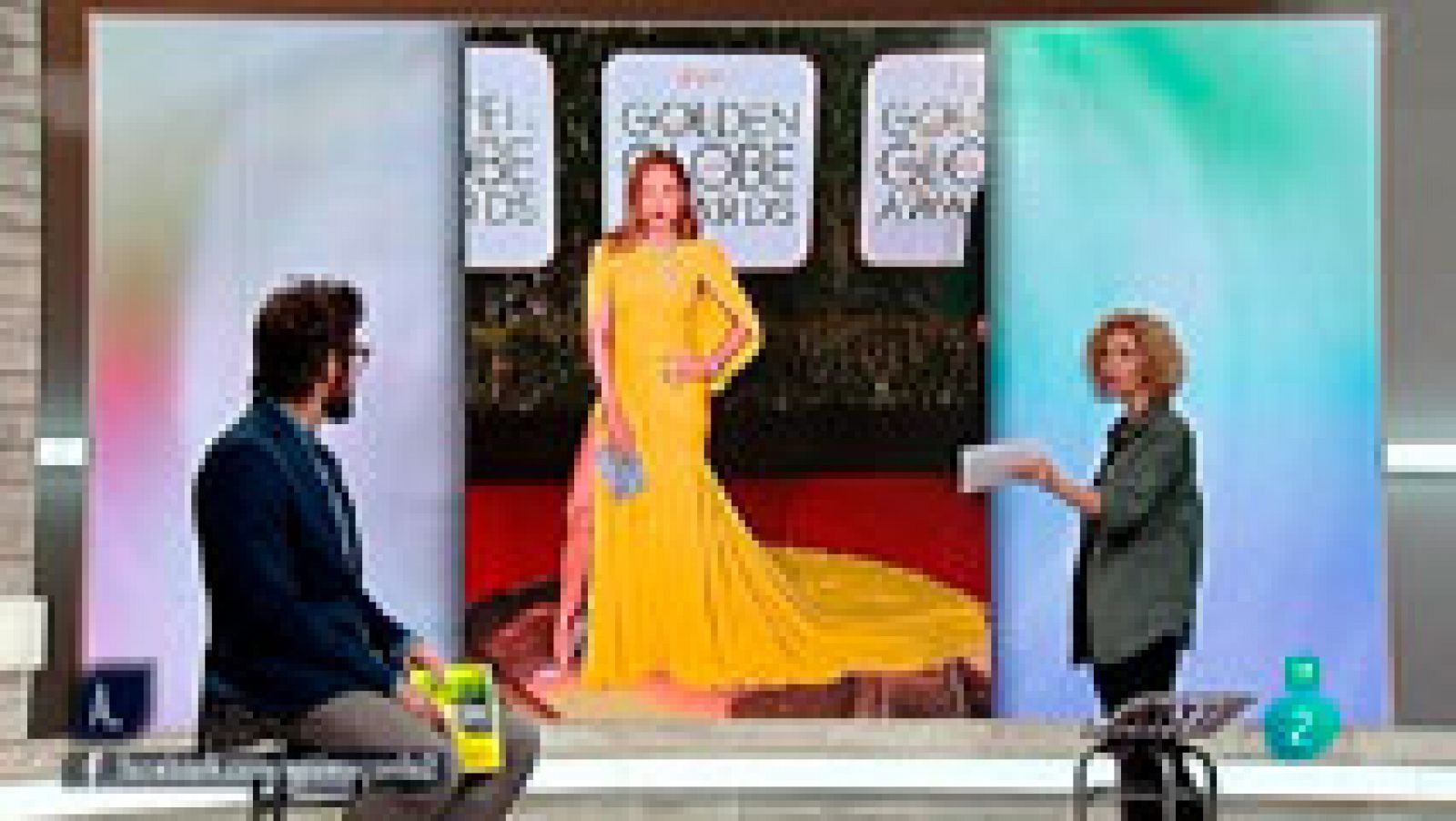 A punto con La 2: Nuevas modas en la moda en ropa en la entrega de los Globos  | RTVE Play