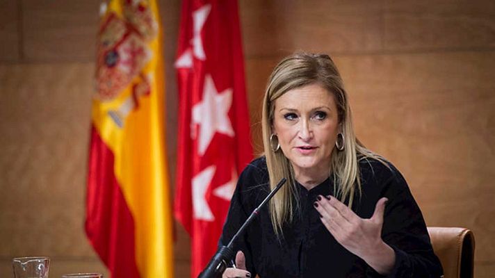 Telediario 1 - Cifuentes impulsa una reforma para reducir diputados, eliminar aforamientos y abrir las listas