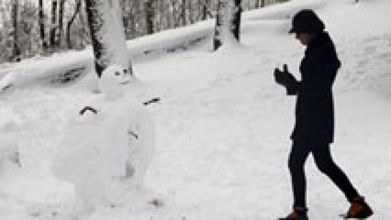 Nieve, lluvias, marejada y viento en el norte