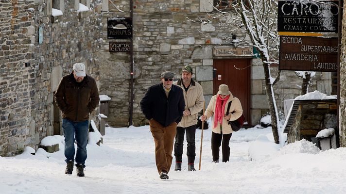 Telediario 1 - La AEMET mantiene alerta amarilla en ocho provincias del norte de España por riesgo de nieve