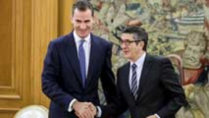 Felipe VI recibe a Patxi López y García-Escudero, sin fecha aún para abrir consultas