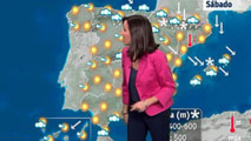 Nieve en cotas bajas con rachas de viento fuerte en el noreste y Baleares