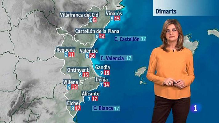 L'informatiu - Comunitat Valenciana - El tiempo en la Comunidad Valenciana - 18/01/16