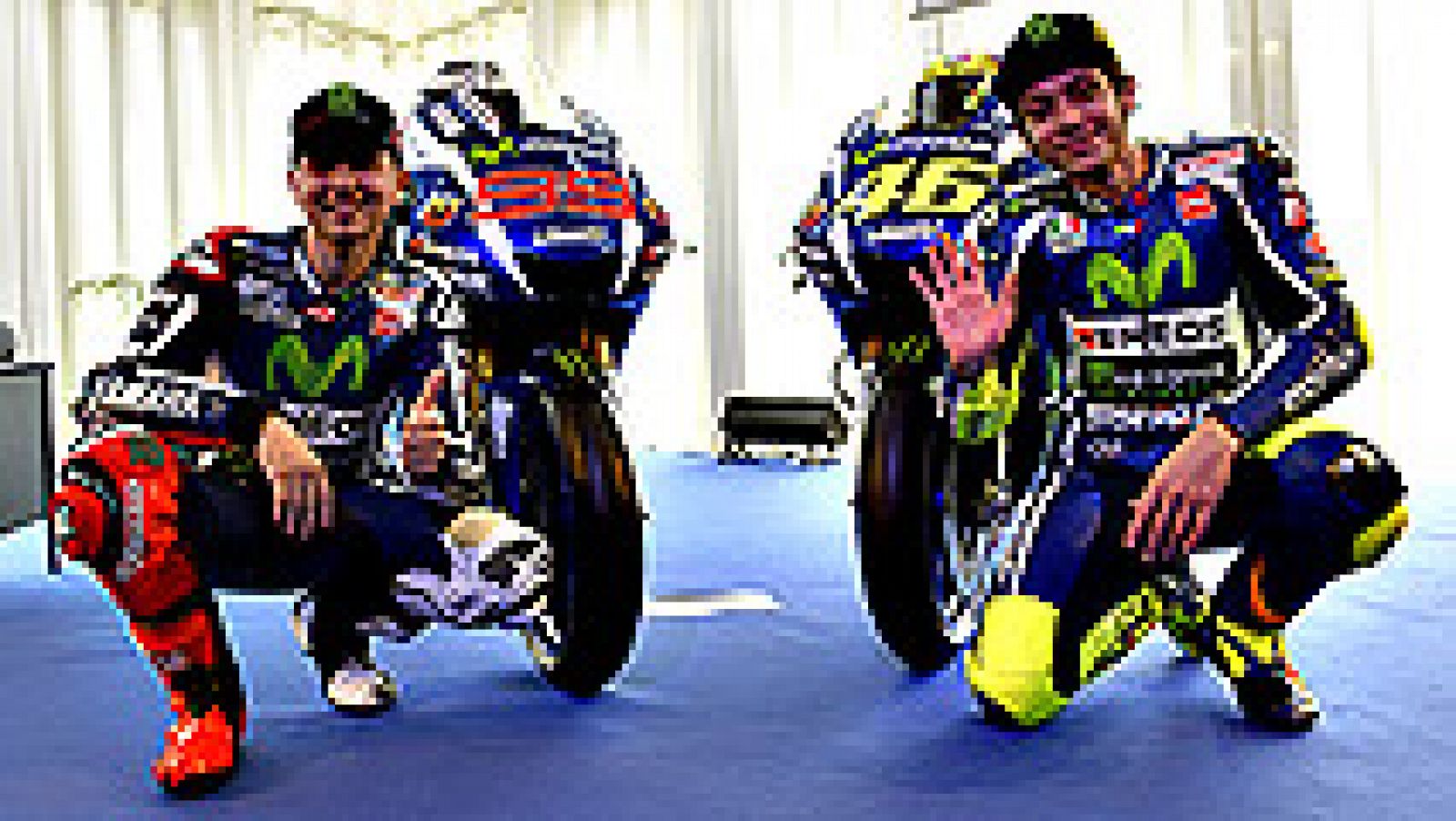 Telediario 1: Jorge Lorenzo y Valentino Rossi se muestran distantes en la presentación de la nueva Yamaha | RTVE Play