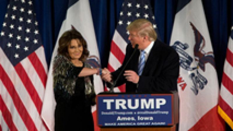 Sarah Palin anuncia su apoyo a Donald Trump para las primarias republicanas