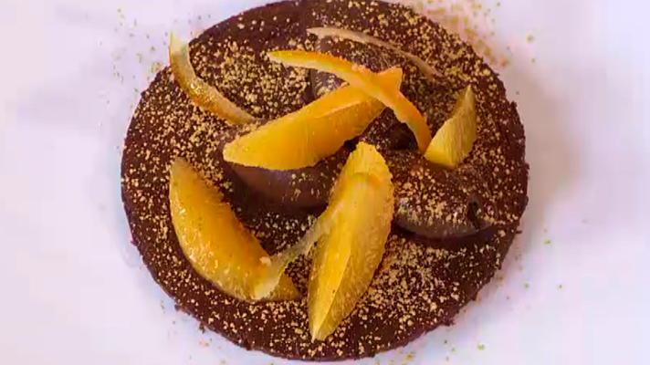 RTVE Cocina - Receta de Tarta de chocolate y naranja