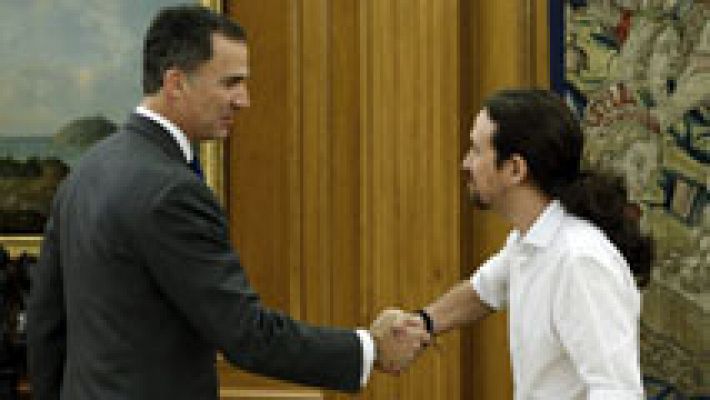 Pablo Iglesias propone un gobierno con PSOE e IU con él como vicepresidente