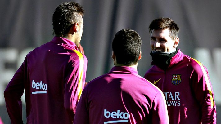 Telediario 1 - Messi apunta a que volverá a formar el tridente en Málaga
