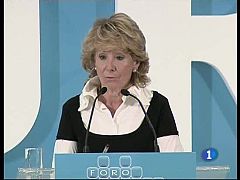 Esperanza Aguirre acusa al PSOE de tener un pasado violento