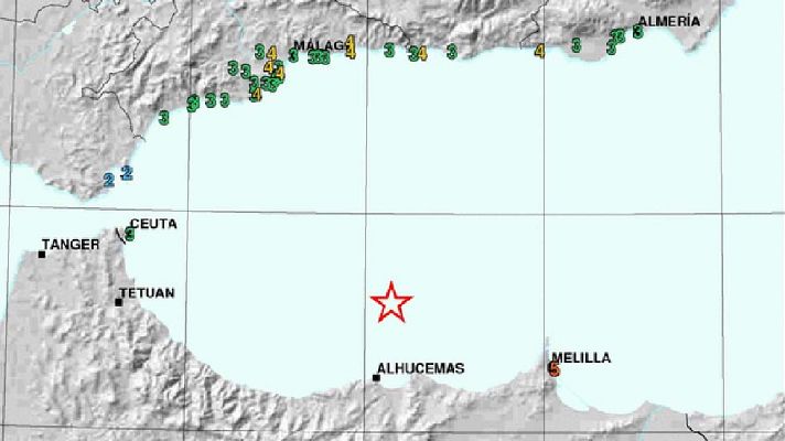 Telediario 1 - Un terremoto de 6,3 de magnitud en el Mar de Alborán despierta Málaga y Melilla