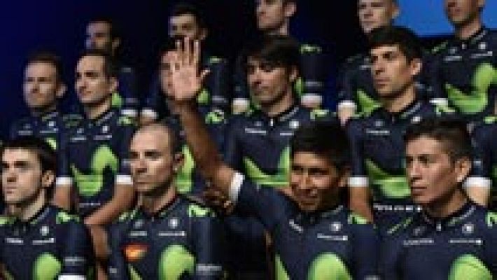 Telediario 1 - Presentación del equipo ciclista Movistar