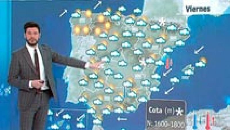 Jornada variable con precipitaciones y nieblas