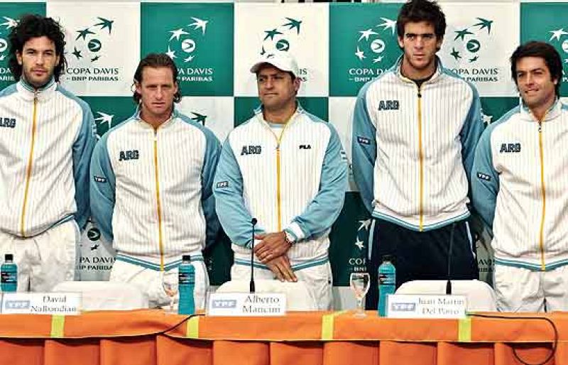 El equipo español de Copa Davis tendrá que sudar la gota gorda para ganar a Argentina, un objetivo que se antoja muy complicado. Frente a él tendrá a cuatro grandes tenistas: Del Potro, Nalbandian, Caleri y Acasuso. 