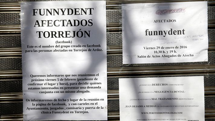 Telediario 1 - Prisión provisional para el responsable de Funnydent