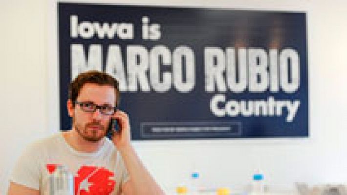 Telediario 1 - Así trabajan los voluntarios de los caucus en Estados Unidos