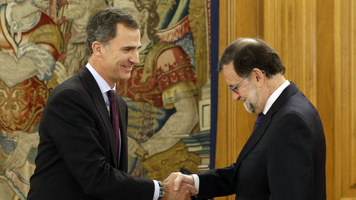 Informativo 24h - El rey recibe a Rajoy en la Zarzuela para cerrar la segunda ronda de contactos