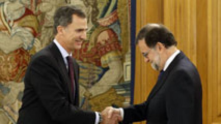 Informativo 24h - El rey recibe a Rajoy en la Zarzuela para cerrar la segunda ronda de contactos