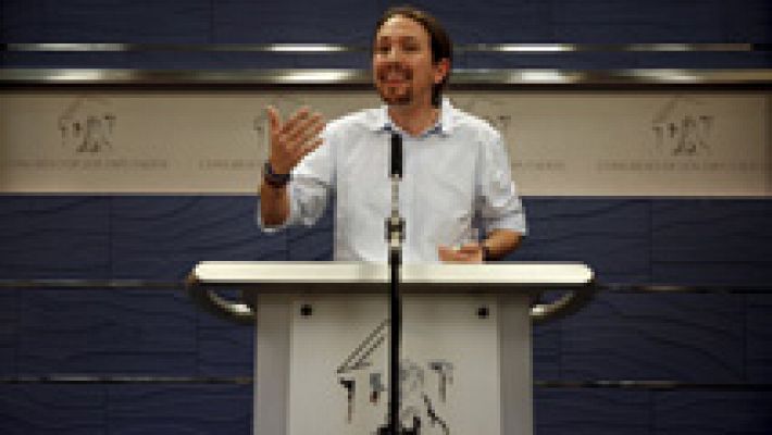 Telediario 1 - Pablo Iglesias critica que Pedro Sánchez trate de "vender" un acuerdo de Gobierno con Podemos y Ciudadanos