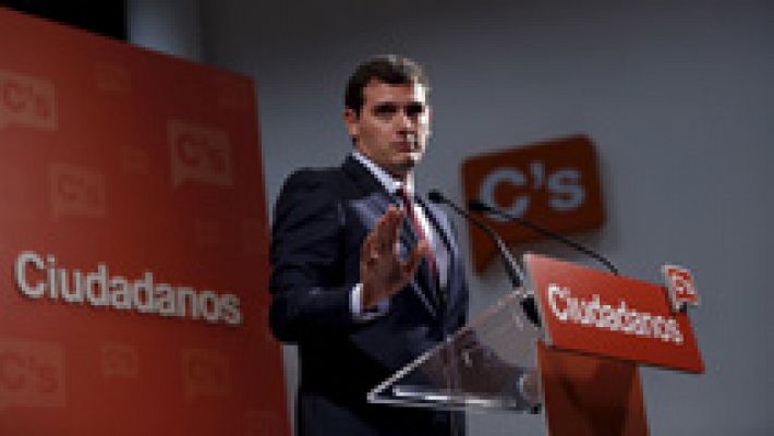 Telediario 1 - Albert Rivera se ofrece a Pedro Sánchez para dialogar