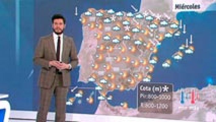 El tiempo - Descenso de temperaturas y fuertes vientos