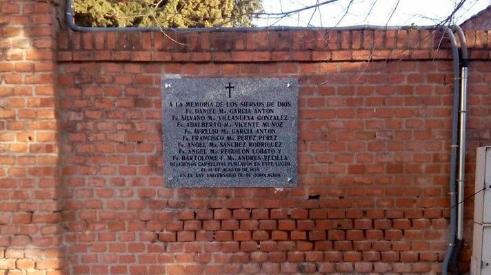 Telediario 1 - Madrid repone la placa que retiró tomándola por un símbolo franquista