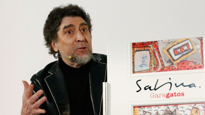 Telediario 1 - Joaquín Sabina publica 'Garagatos', un libro con sus dibujos y pinturas